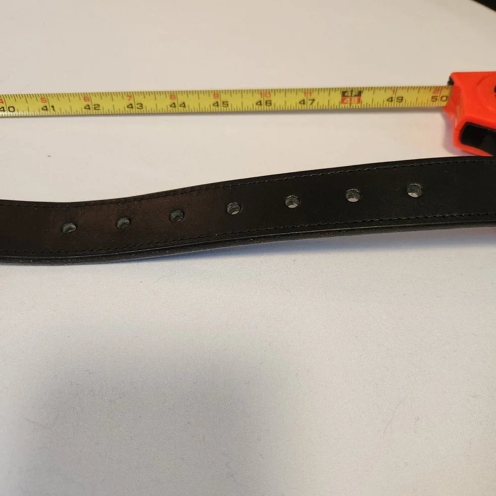 Duluth Trading Co. Belt Mens 44 Black Genuine Leather Lifetime Work